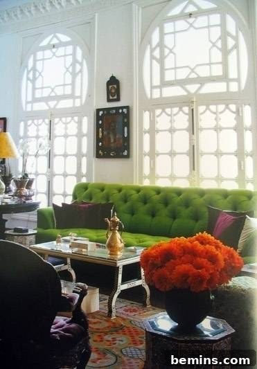 Decorating with Moroccan Flair 2 A Living Room Neatly arranged with Sofa and other furniture