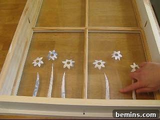 Creating flower stickers from contact paper