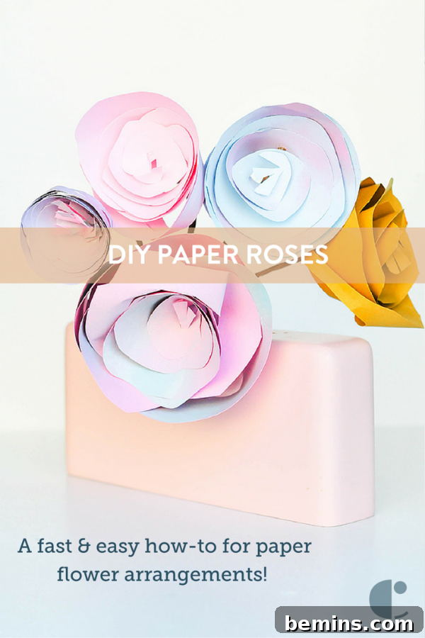 Crafting Paper Roses: A Beginner's Guide 10 Learn the easy way to make paper flowers and add a touch of handmade beauty to your home.