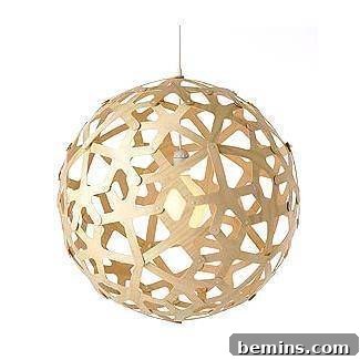 DIY Coral Pendant Lamp Finished Project 2