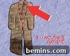 Creating the corset back for the Bigfoot costume