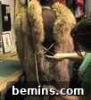 Adding the final touches to the Bigfoot costume