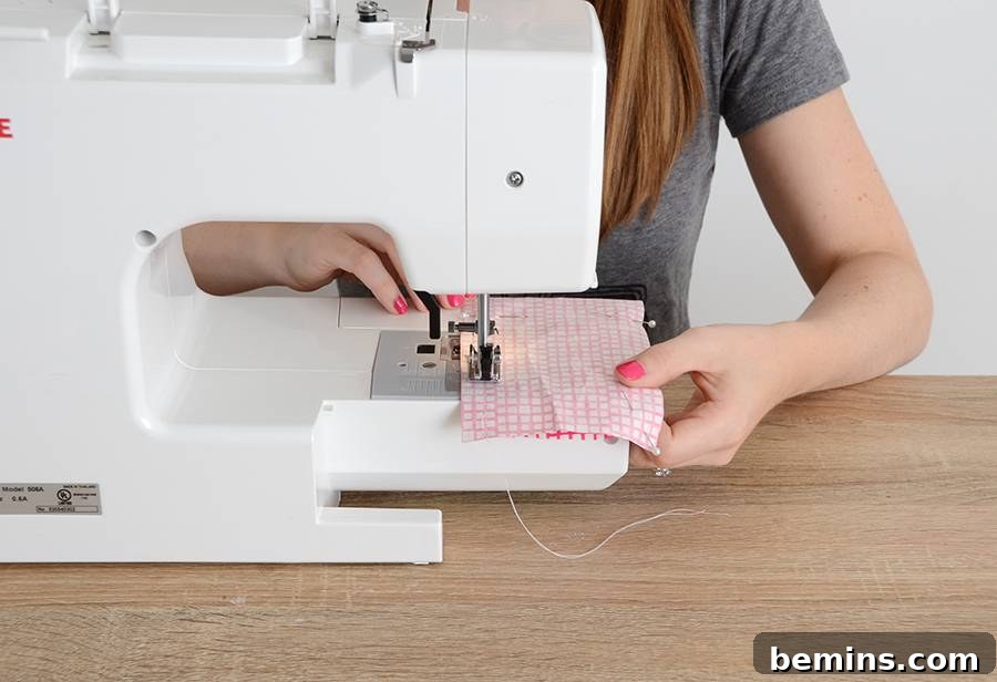 DIY Aromatherapy Eye Pillow | Step 2 - Sewing the Pouch