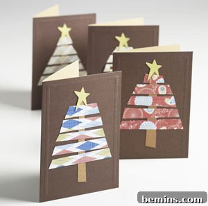 Christmas Tree Card with Paper Strips