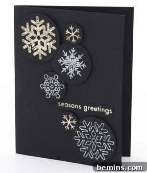 Elegant Snowflake Christmas Card