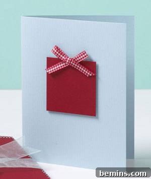 Simple Bow Christmas Card