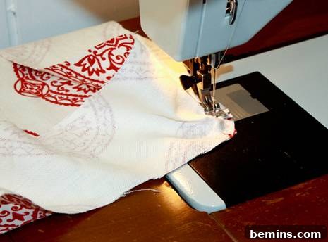 Sewing the seat cushion