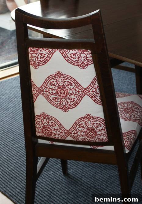 Finished reupholstered restaurant chairs