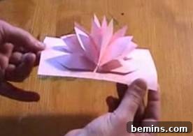 Handmade Pop-Up Flower Card for Valentine's Day