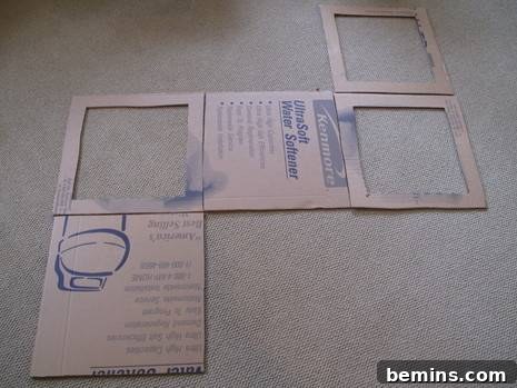 Creating a Budget-Friendly Foldable Light Box 3 Cut cardboard pieces for light box