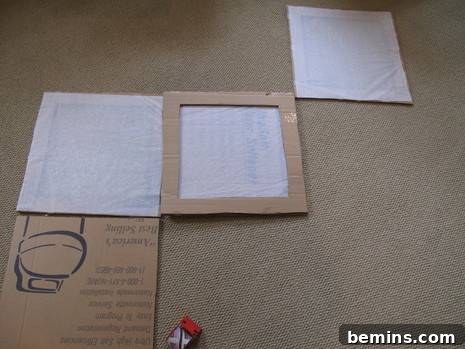 Creating a Budget-Friendly Foldable Light Box 7 Folding the cardboard squares