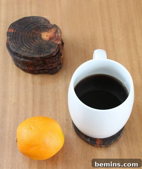 Rustic Branch Coasters 10 Beautifully wrapped set of DIY natural wood coasters, perfect for gifting