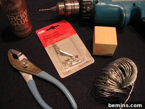 Tools and materials for making DIY photo holders