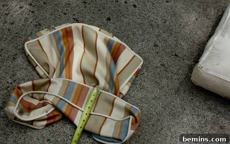 Measuring Cushion Cover Depth