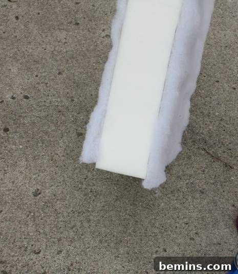 Securing Batting with Adhesive
