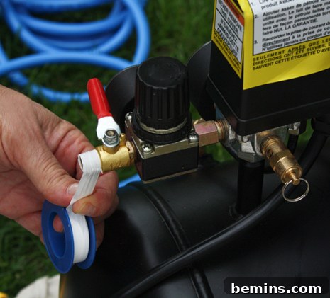 Setting Up Your Air Compressor for Optimal Tool Performance 2 Mini Air Compressor Setup