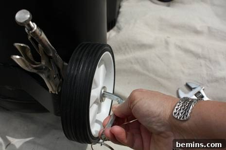 Setting Up Your Air Compressor for Optimal Tool Performance 8 Applying Teflon Tape to Air Compressor Outlet