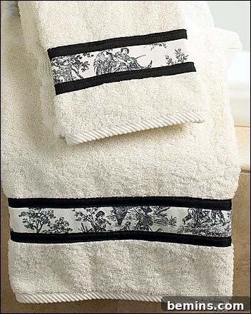 Beautiful Fabric-Trimmed Towel