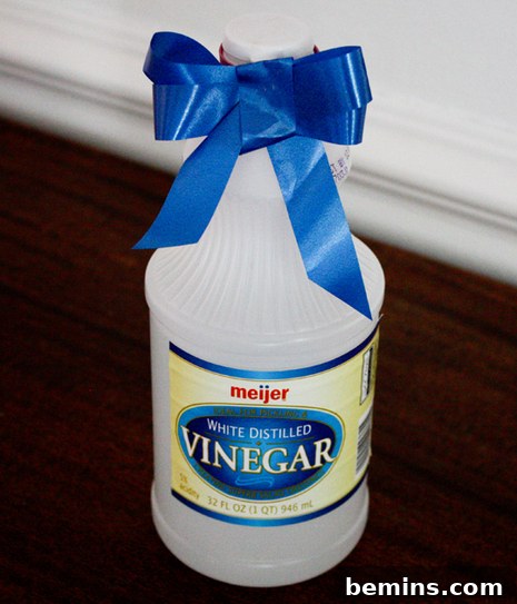 White Vinegar Bottle