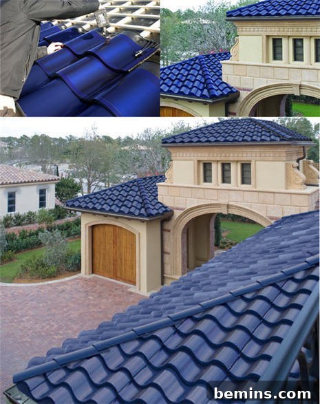 Solé Power Tiles integrated into a Mediterranean-style roof