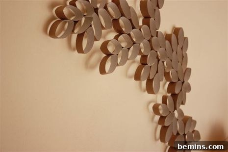 Toilet Paper Roll Flower Art Project