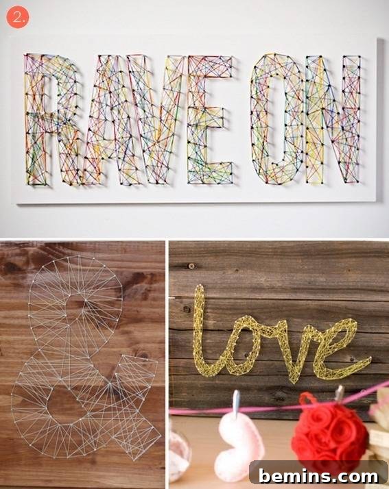 DIY Typographic Wall Art