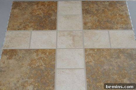 The finished SnapStone floor, showcasing its elegant appearance.