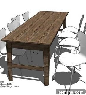Build a Stunning Farm Table on a Budget 3 Knock-Off Wood's Farmhouse Table Rendition