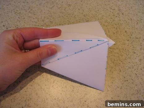 Folding a white Paper to do an Origami