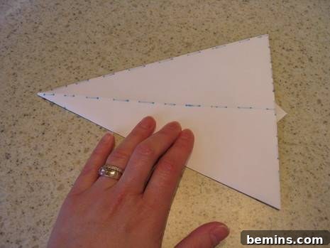 Fold to straight edge