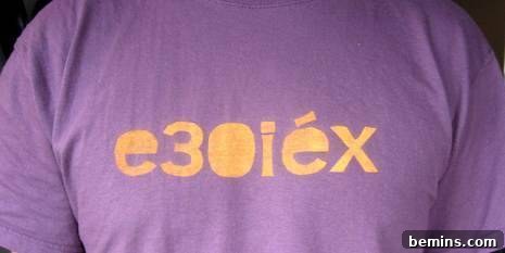 A finished custom t-shirt featuring a hand-stenciled portrait and additional unique, playful text, demonstrating the vast potential for personalization and DIY fashion.
