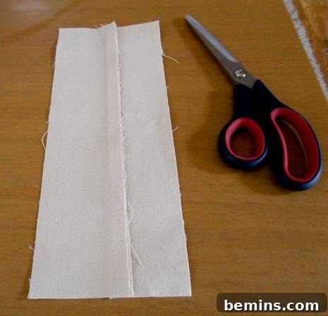 1/2 Inch Seam Allowance on Canvas Strip