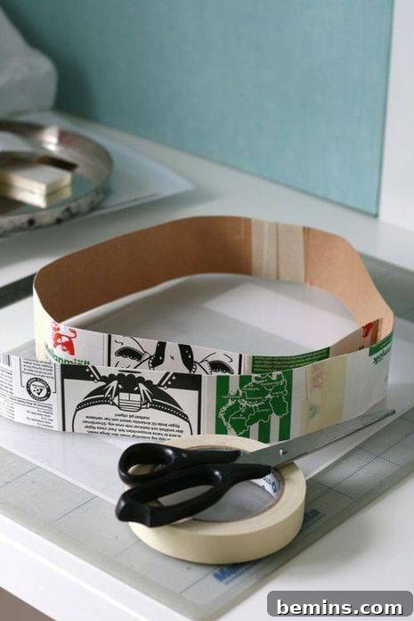 Forming the Number 7 with Milk Carton Strips