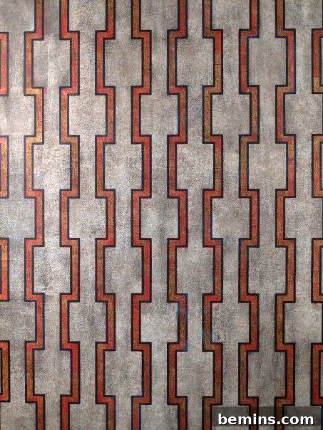 Elevate Your Space: Moroccan Stencil Design Ideas 6 Moroccan Stenciled Canvas Pattern