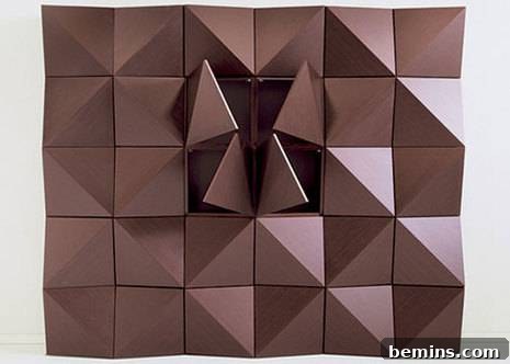 Origami-Inspired Wall Unit with Storage
