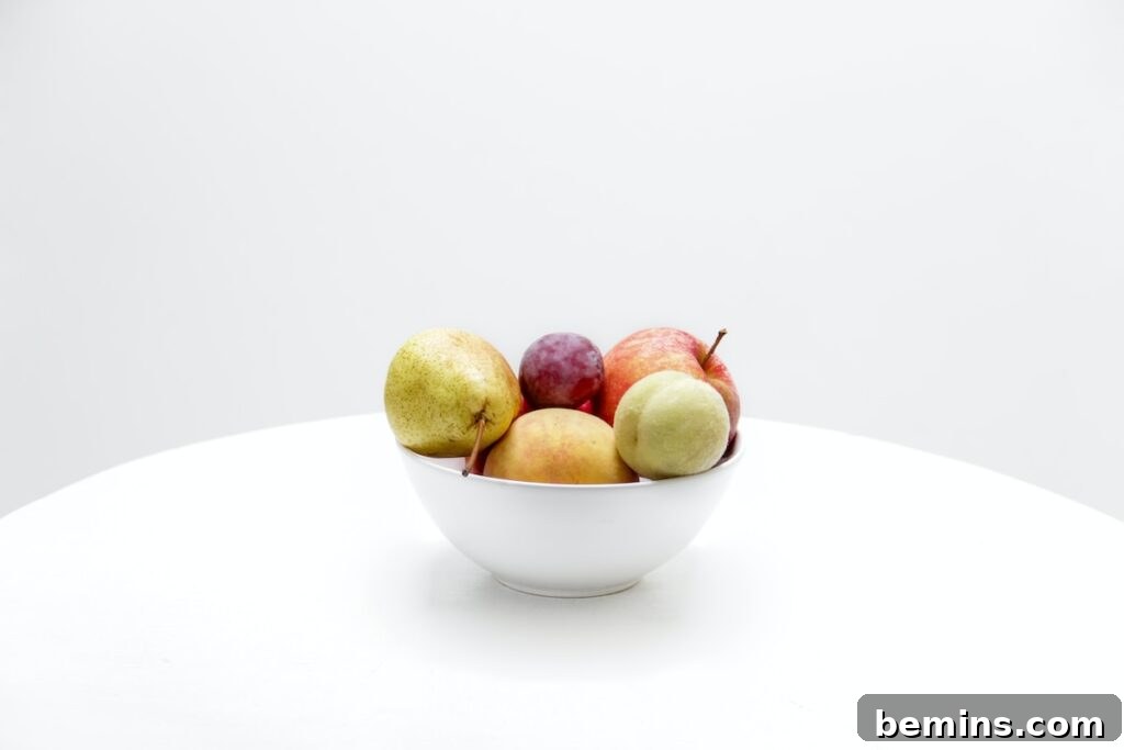 Mason Jar Fruit Fly Trap 2 Fresh fruit in a bowl, attracting fruit flies