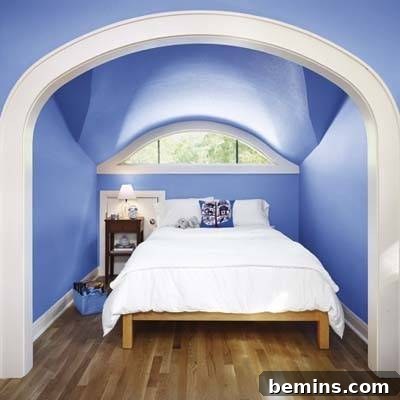 Attic Bedroom with Eyebrow Window