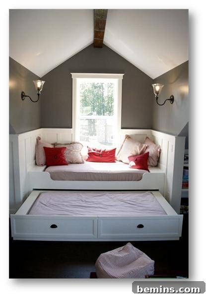Cozy Attic Retreat with Green Walls
