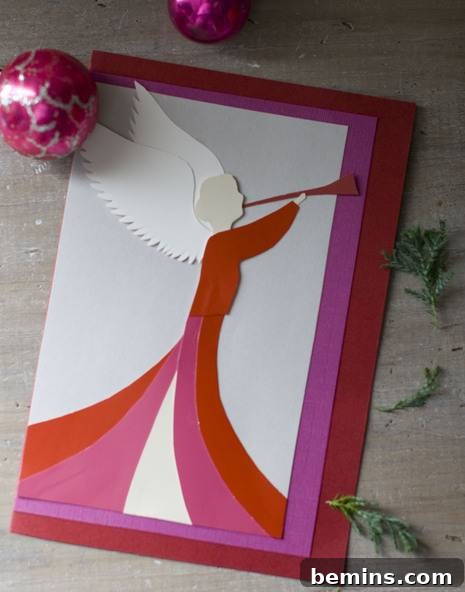 How to Craft a Festive Holiday Card with Paint Chips Festive Paint Chip Holiday Card DIY 3 Paint Chip Holiday Card Example 2