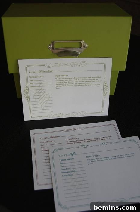 Complete DIY Wedding Gift Recipe Box