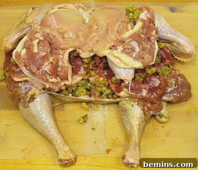 Gross turducken preparation