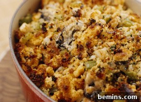 Herbed oyster stuffing for Thanksgiving.
