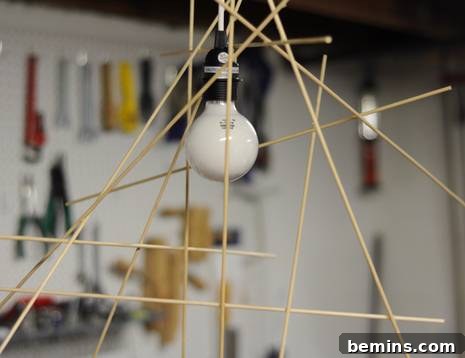 Adding the first layers of dowels to the central support.