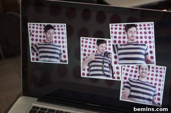 Screensaver with photobooth photos