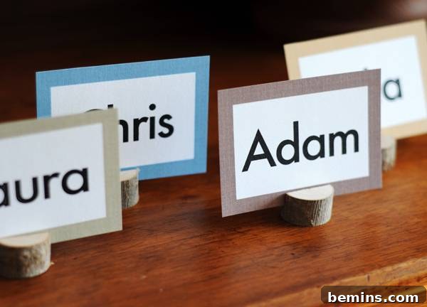 Finished Wood Place Card Holders