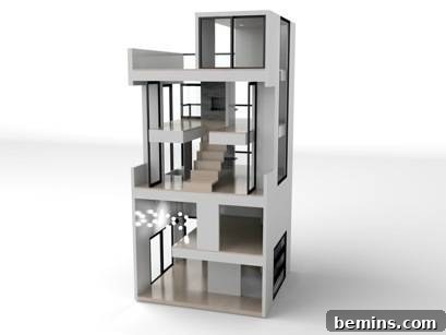Brinca Dada Bennett House - A Luxurious Townhouse Dollhouse