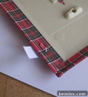 Attaching Ribbon to the Back of the Light Switch Cover