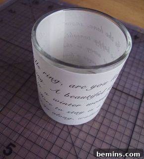 Finished Carol Candle Holder with Tea Light