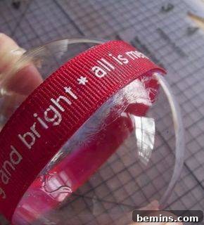 Removing Excess Glue from the Ribbon