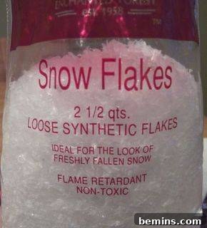 Adding Faux Snow to the Ornament